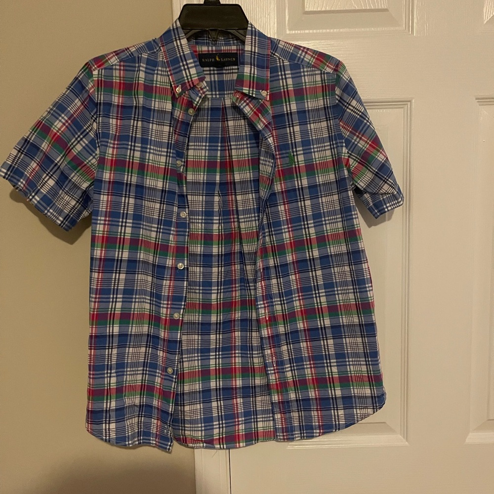 Big Boys Polo Button Up Size L 14/16